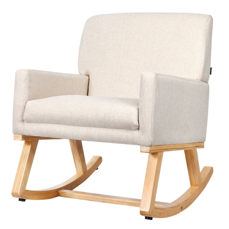 Chaise berçante Nohemi, Beige