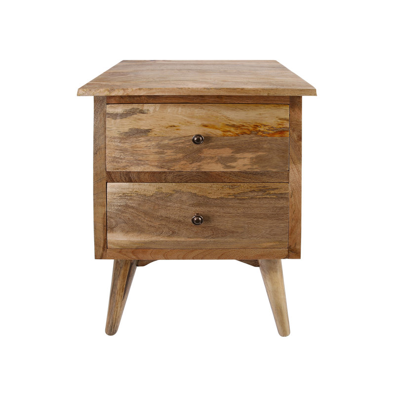 45cm W Solid Wood Bedside Table