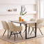 Suede Vintage Upholstered Arm Dining Chair Full Back-1961907940-1963064683