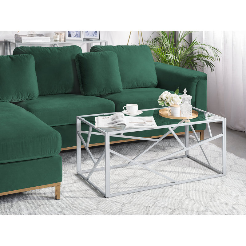 Melany Frame Coffee Table, Silver