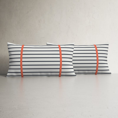 Stonebrook Striped Sunbrella® Indoor/Outdoor Lumbar Throw Pillow