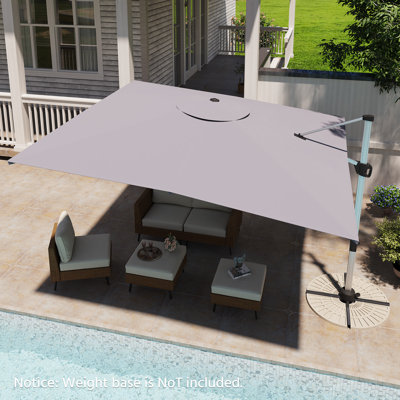 11 FT Gentle Chic Aluminum Cantilever Umbrella