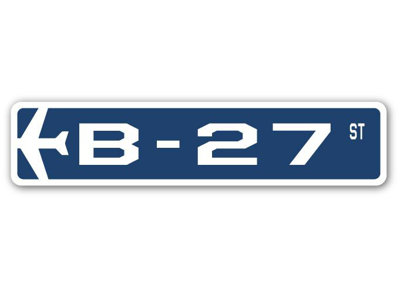 Plaque de rue Armand B-27 Air Force