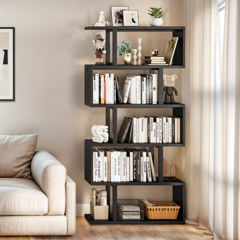 Aniya 69'' Steel Geometric Bookcase | Stylish Storage
