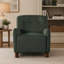 Fauteuil d'appoint moderne capitonné avec pieds en bois d'hévéa-1064188583