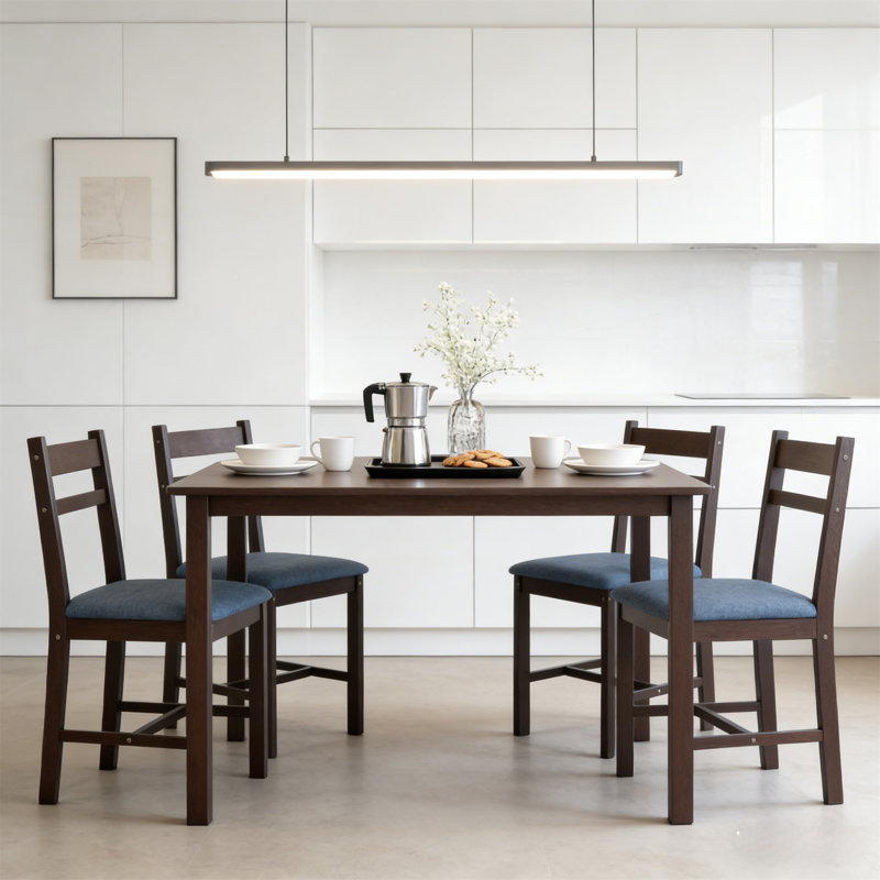 Ensemble de cuisine élégant, Blue, Walnut