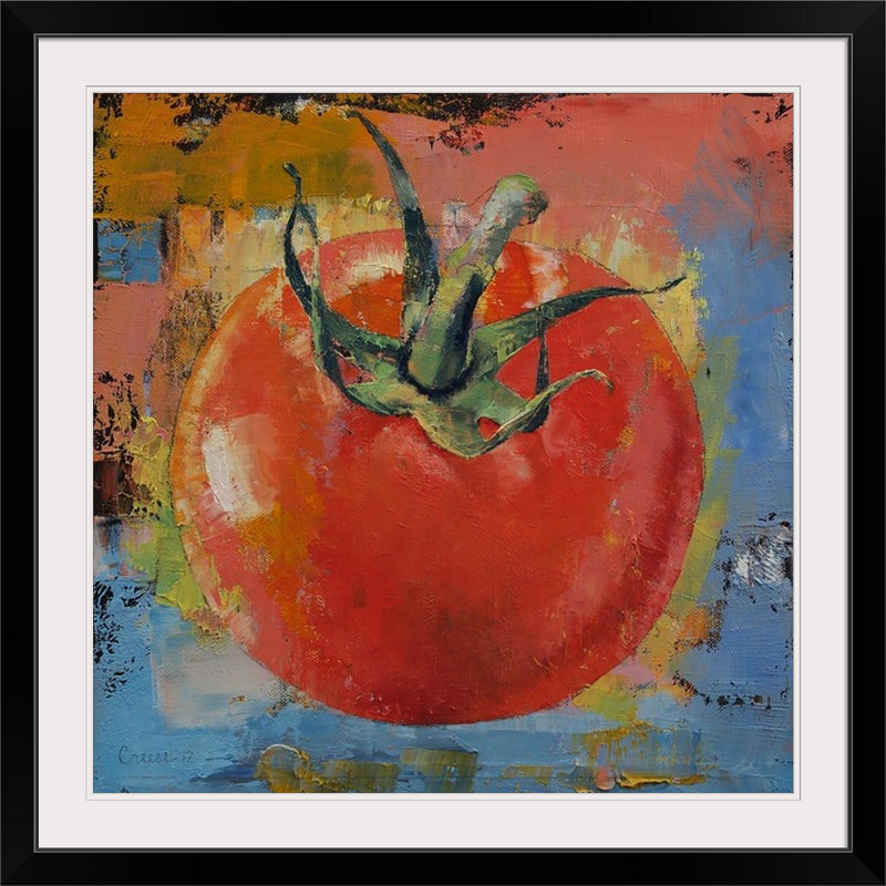 «Muldridge Vine Tomato» par Michael Creese, reproduction d'art, H 35 po x l 35 po x P 1,5 po, Toile