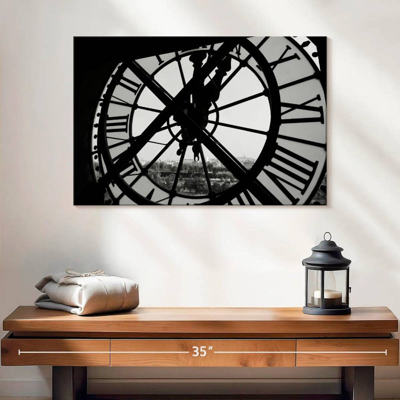 Kerner Clock Tower Window, 32" H x 48" W