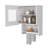 Kitchen Wall Cabinet, Spice and Towel Rack