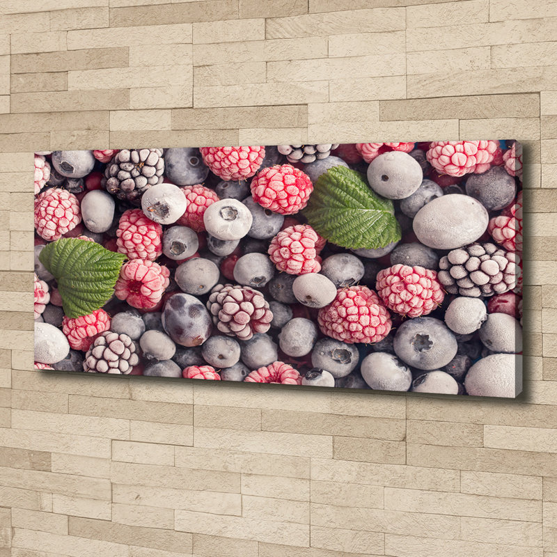 Frozen Forest Fruits - Wrapped Canvas Print