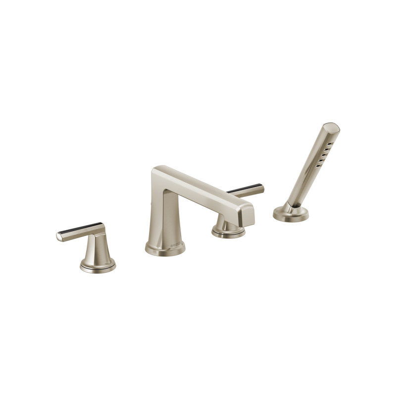 Levoir® Roman Tub Faucet with Handshower Less Handles, Lever, Chrome