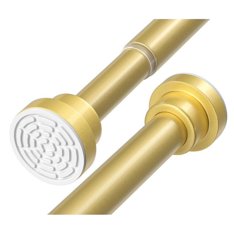 79-195cm Extendable Shower Curtain Pole for Bathroom, Gold