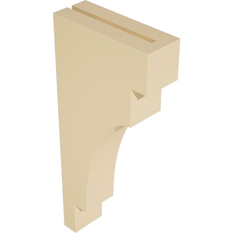 Corbeau d'uréthane méditerranéen Signature, brun clair apprêté, 22 po x 3,5 po x 10 po
