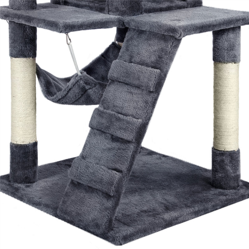 130cm Tall Cat Tree, Dark Grey