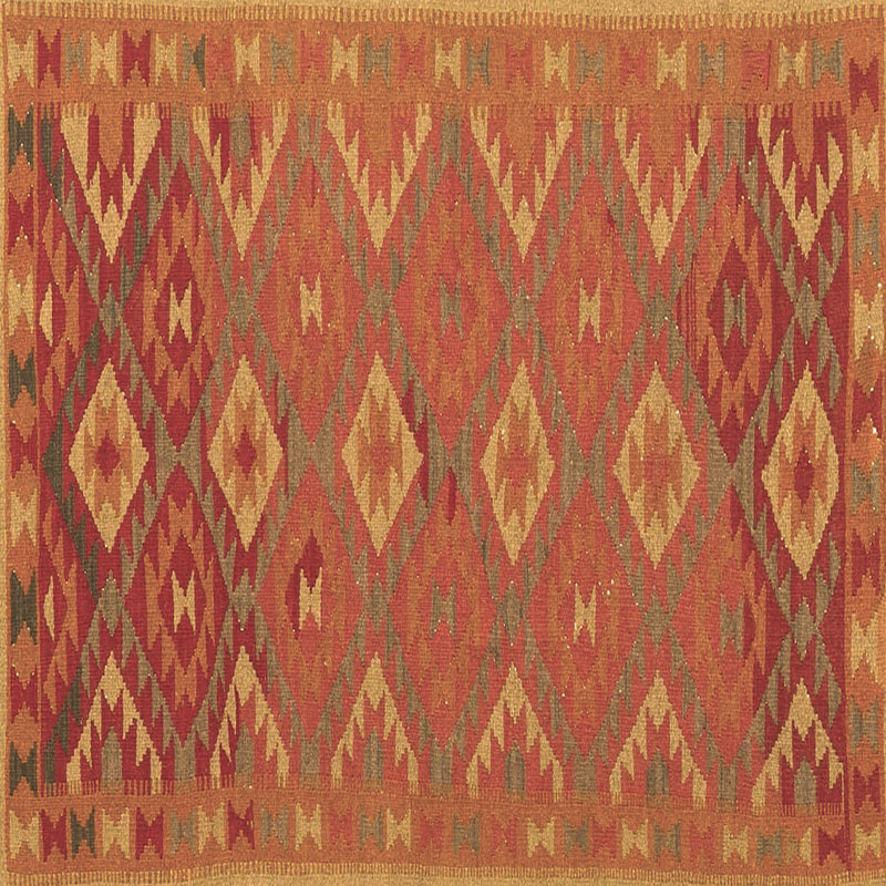 Keajah Performance Oriental Indoor Rug, Square 8'