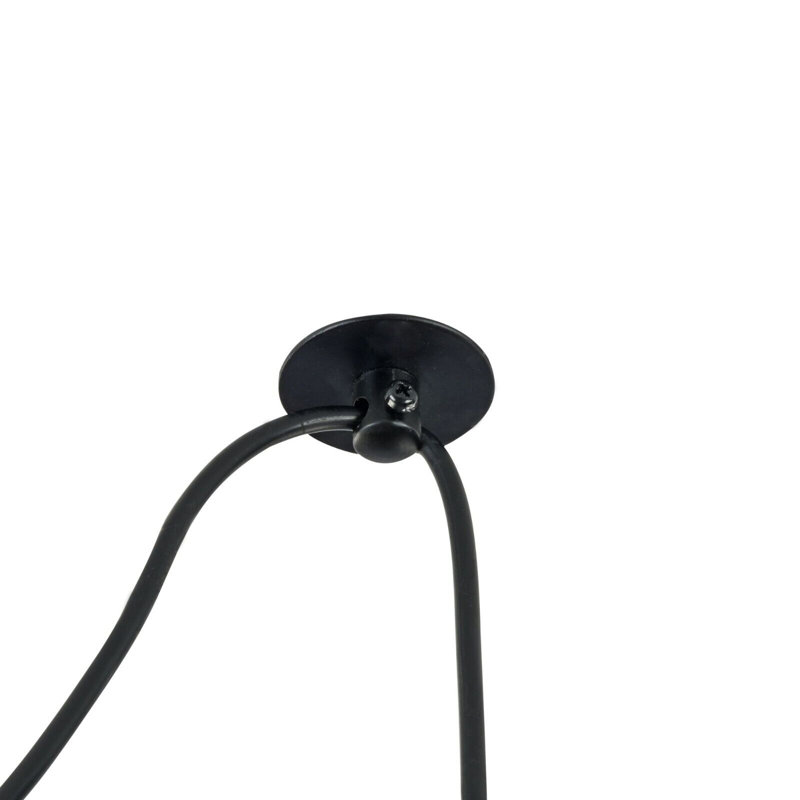 Chaela 2 - Light Black Cluster Pendant, No