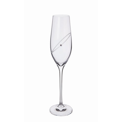 Dartington Crystal Glitz 210ml Crystal Champagne Flute Set