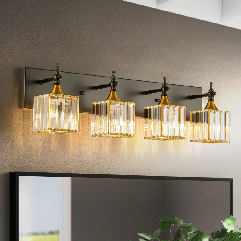 4 - Light Crystal Wall Vanity Light