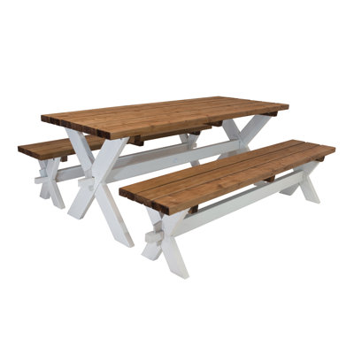 Fairwood 6 - Person Patio Dining Set Rectangular Table