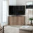 Aurel Modern Fluted Sliding Door Corner TV Stand with Storage-115270225