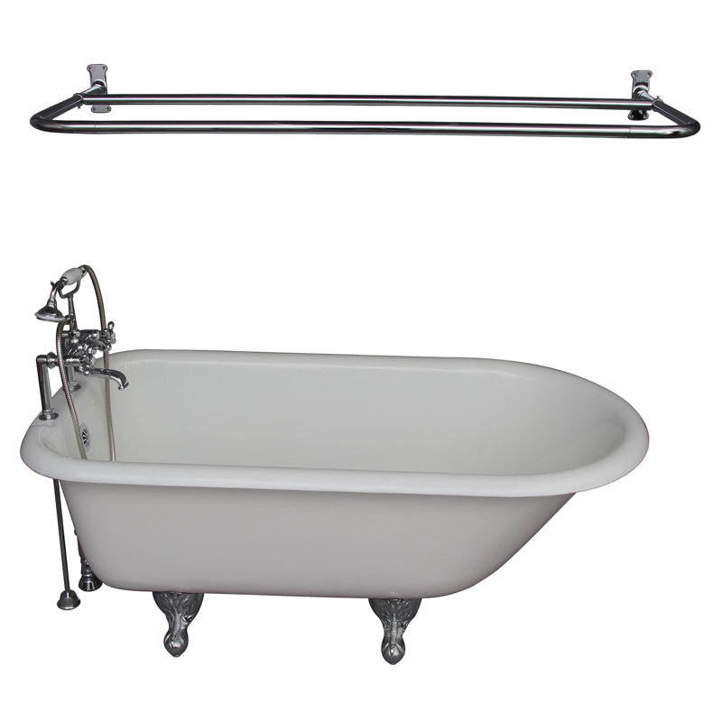 Baignoire en fonte trempée 60 "x 30" avec robinet Beecher