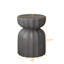 Ensemble de table basse et de table d'appoint 13 "modernes et imperméables pour l'extérieur et l'intérieur, conception durable en ciment Mgo, convenant pour le patio, le jardin, la cour et le salon, gris, 2 pièces-891287480