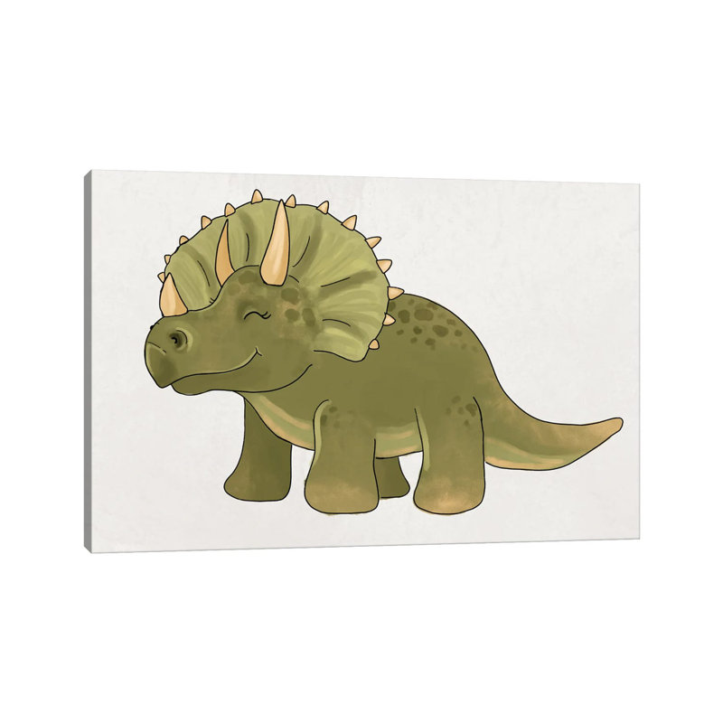 Triceratops by Katie Bryant - Wrapped Canvas Print, 66.04 cm H x 45.72 cm W x 1.91 cm D