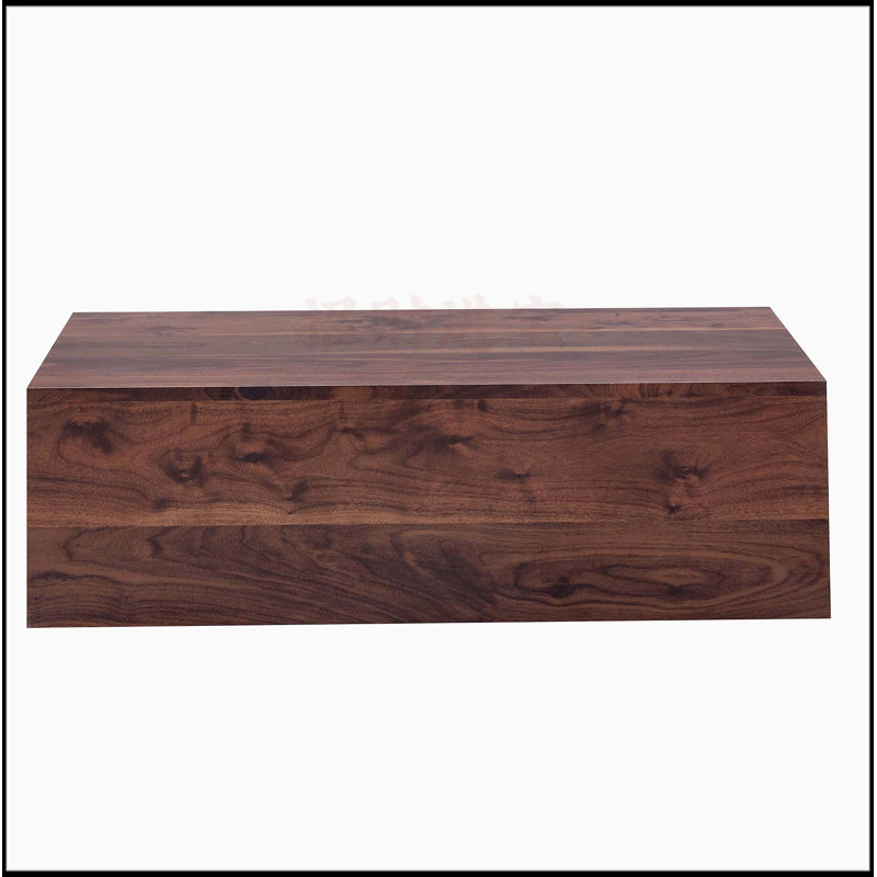 MDF Coffee Table - Luxurious Design, Perfect Living Room Accent., 12" H x 39.30" L x 23.60" W, Dark Brown