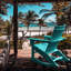 Shabaz Outdoor Rocking Plastic Chair-718832414