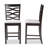 Upholstered Counter Stool with Solid Wood Frame-356188770