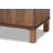 Talon 2-Door Shoe Storage Cabinet in Walnut and Dark Grey Finish, 40.4'' H X 23.6'' W X 12.6'' D