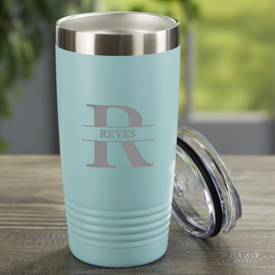 Personalization Mall Lavish Last Name 20oz. Vacuum Insulated Stainless Steel Travel Mug