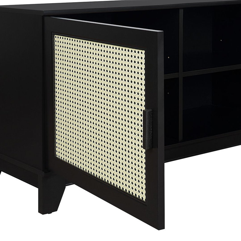 Cailidh 62.99'' W One-Piece Storage Credenza, Black