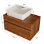 Petit meuble-lavabo flottant simple 31,5 pouces avec lavabo-1123208821