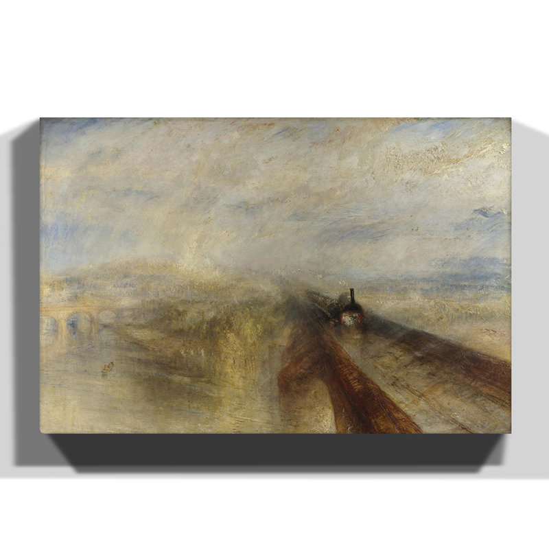 Rain, Steam And Speed by J.M.W. Turner - Wrapped Canvas Painting, 70cm H x 100cm W