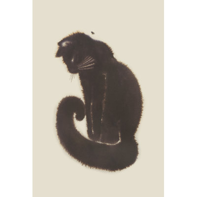 Black Cat Dream II by Grace Popp - Wrapped Canvas Print
