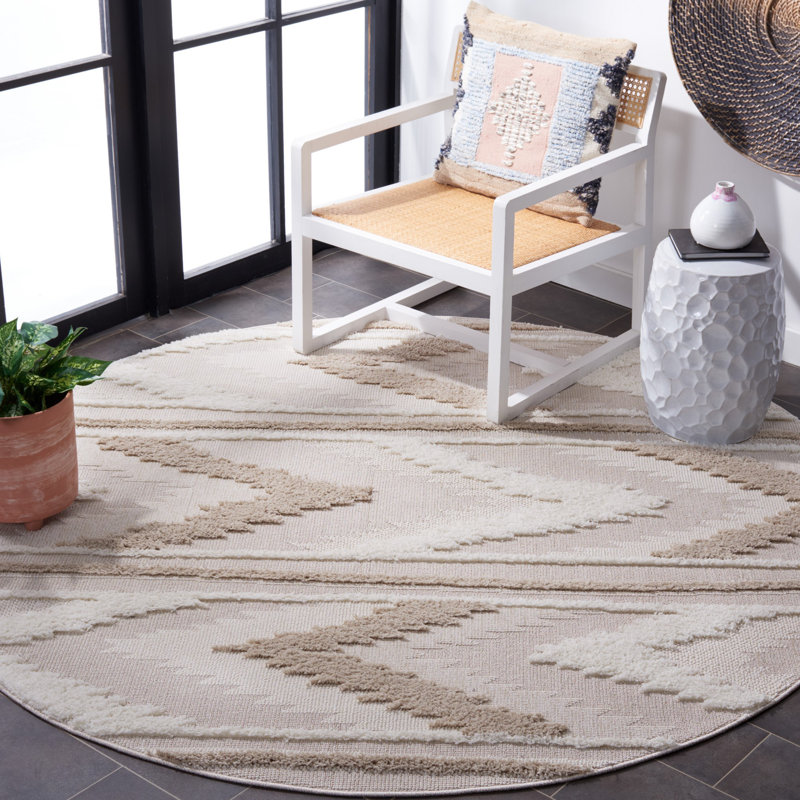 Trends Performance Chevron Rug, Round 6'7"