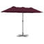 Garden Parasol Polyester and Aluminium Outdoor Shade UV Sun Protection-1543355937