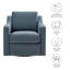 Fauteuil en velours Liora Performance-110091663