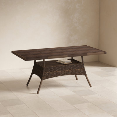 Wicker Patio Dinning Table