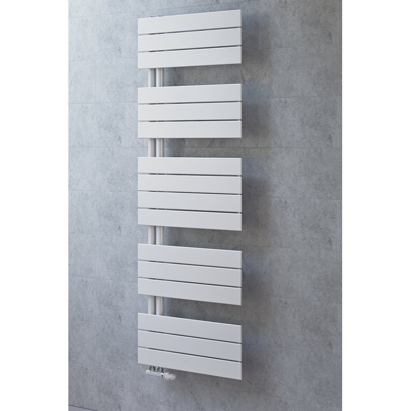 Andrew Flat Panel Towel Rail Heated Towel Rails, 149.5 cm H x 60 cm W x 8.1 cm D