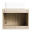24" Modern Bathroom Vanity With Ceramic Sink And Wall-Mounted Design