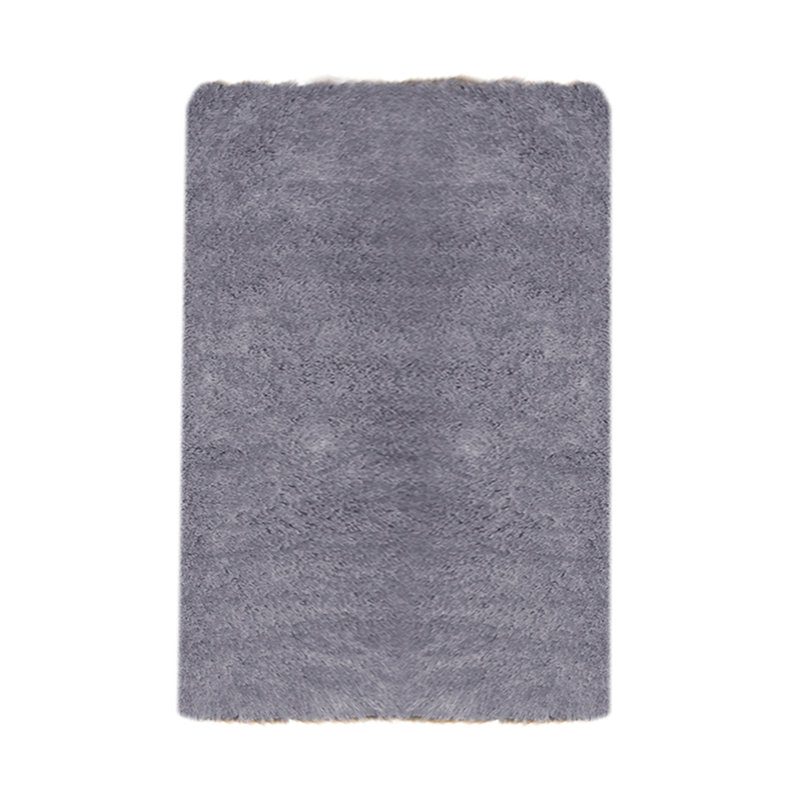 Charlotte Solid Colour Shag 110cm X 60cm Area Rug, Rectangle 60 x 110cm