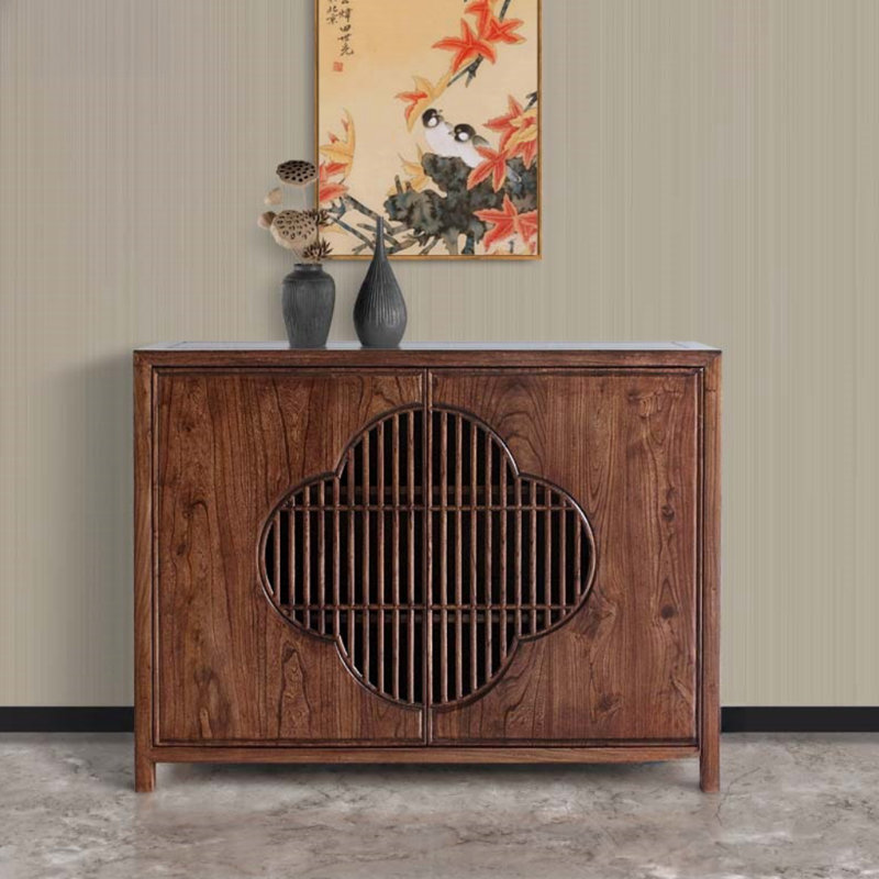 Armoire d'appoint moderne en bois massif