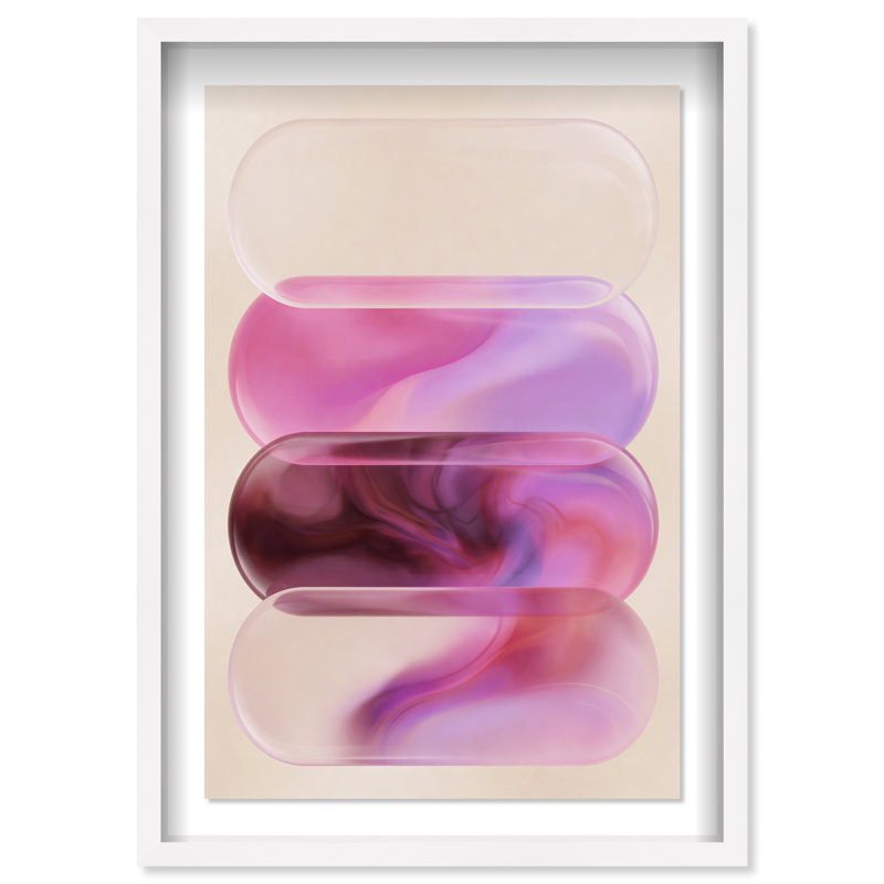 Clear Rose Print by Oliver Gal, 25.5"H x 17.5"W, White Shadowbox
