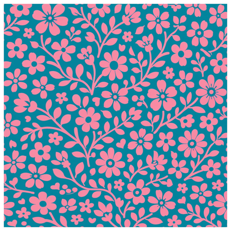 Couvertures à motif floral rose, L 50 po x H 60 po