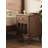 23"H Modern Traditional Solid Wood Nightstand with Fluted Glass Door, Storage Drawer-Right-102430245-102430247