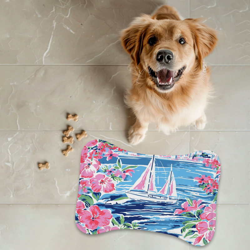 Elegant Sail Designs - Tapis d'alimentation en os 1 pièce