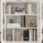 83.3'' H x 94.5 '' W Bookcase With Glass Doors And 12-Drawer-989078735