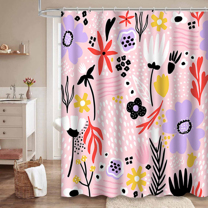 Rideau de douche Pastel, L 72 po x l 84 po